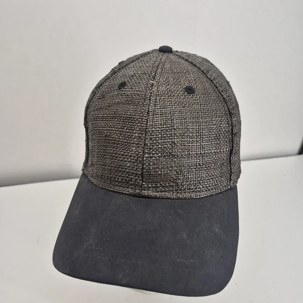 Lululemon Hat Baller Baseball Straw Sunset Black 2016 OSFA Strapback Adjustable
